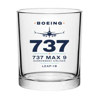 Thumbnail for Boeing 737 MAX 9 - Heritage - Special Whiskey Glass