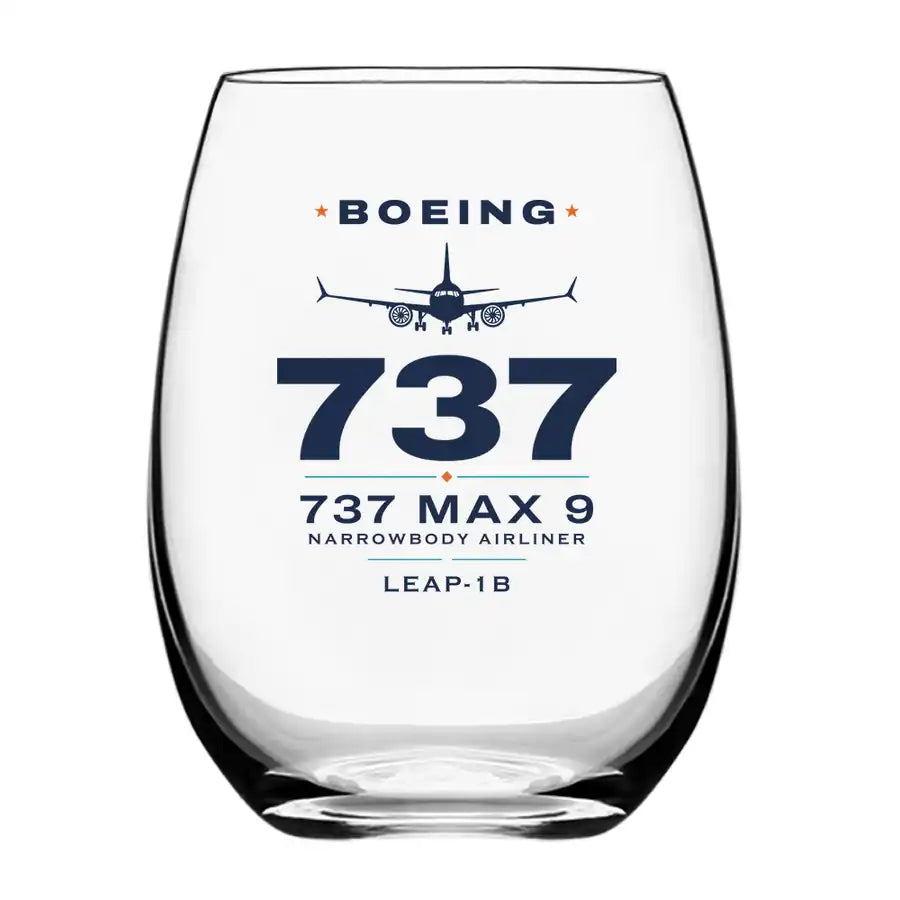 Boeing 737 MAX 9 - Heritage - Water & Drink Glass
