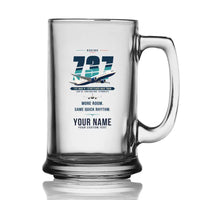 Thumbnail for Boeing 737 MAX 9 - Original + Name - Beer Glass with Holder
