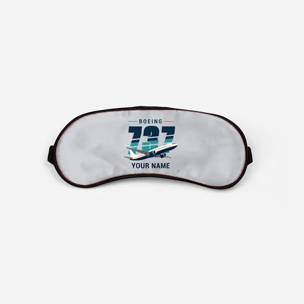 Boeing 737 MAX 9 - Original + Name - Sleep Mask - Light Gray
