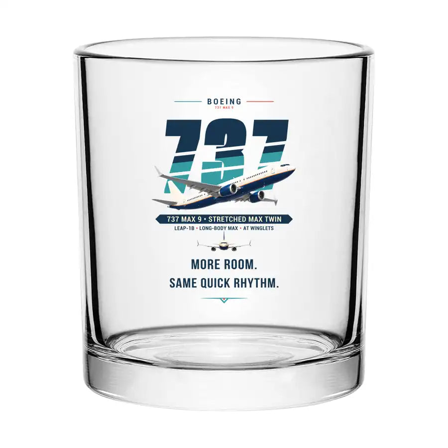 Boeing 737 MAX 9 - Original - Special Whiskey Glass