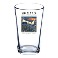 Thumbnail for Boeing 737 MAX 9 - Poster - Beer & Water Glass
