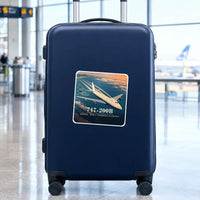 Thumbnail for Boeing 747-200B - 3D - Square Sticker - Suitcase