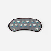 Thumbnail for Boeing 747-200B - Cartoon Pattern - Sleep Mask - Gray