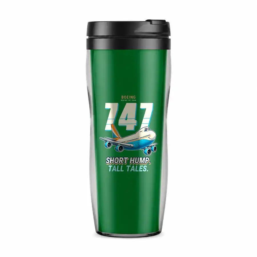 Boeing 747-200B - Cartoon - Plastic (No Holder) - Green