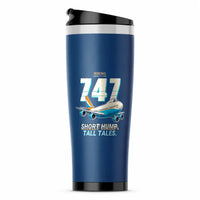 Thumbnail for Boeing 747-200B - Cartoon - Stainless Steel (No Holder) - Blue