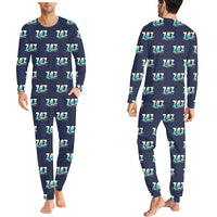 Thumbnail for Boeing 747-200B - Men Pajamas - Original Pattern - Navy Blue