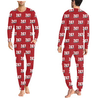 Thumbnail for Boeing 747-200B - Men Pajamas - Original Pattern - Red