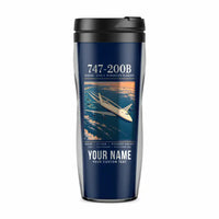 Thumbnail for Boeing 747-200B - Poster + Name - Plastic (No Holder) - Dark Blue