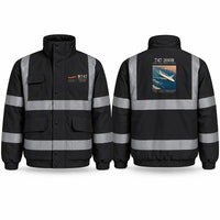 Thumbnail for Boeing 747-200B Reflective Winter Jackets - Poster - Black