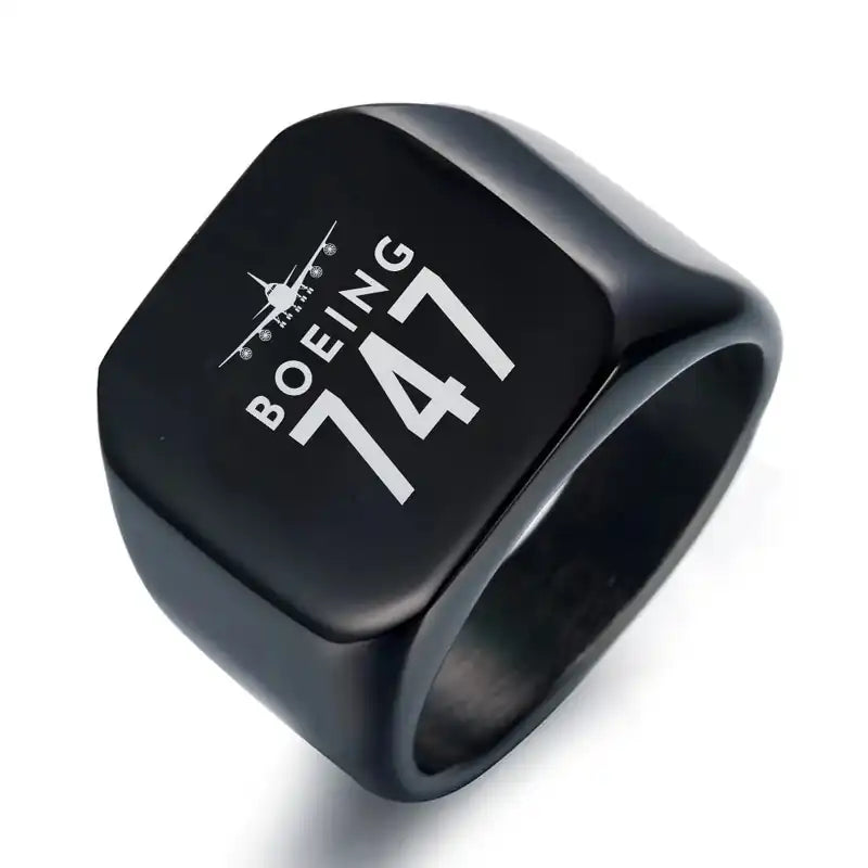 Boeing 747-200B - Ring - Heritage - Black