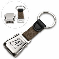 Thumbnail for Boeing 747-200B - Seat Belt Key Chain - Tag - Brown