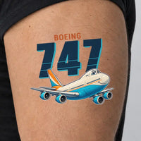 Thumbnail for Boeing 747-200B - Tattoo - Cartoon - Man