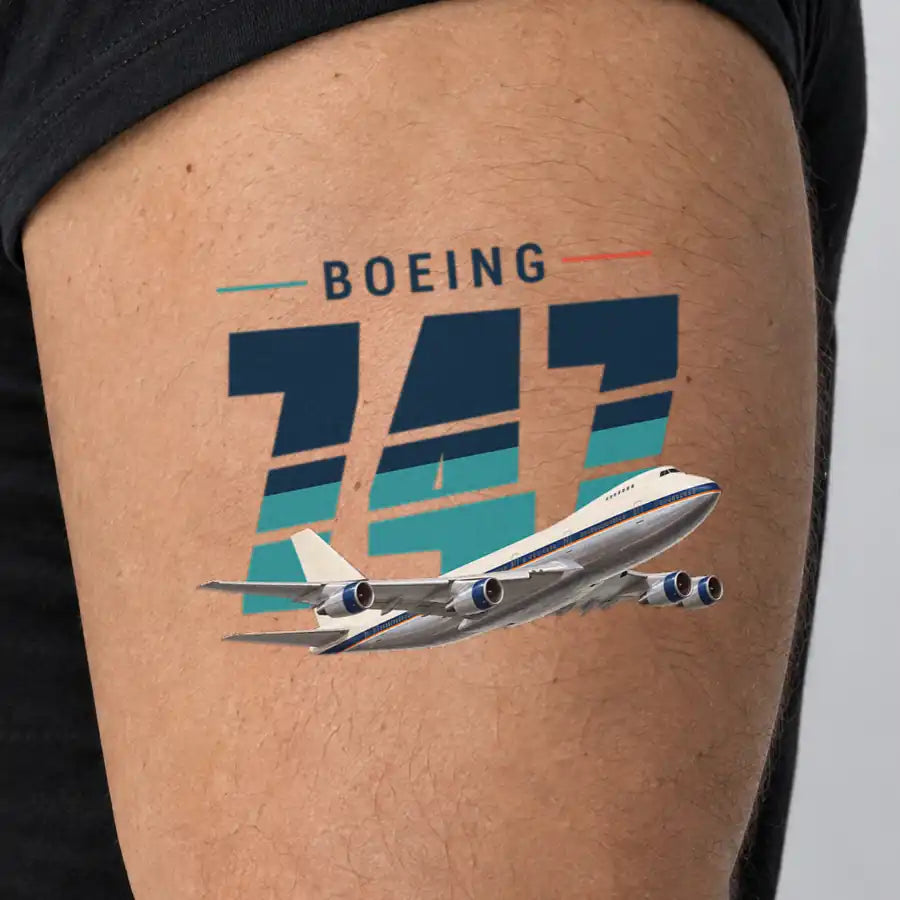 Boeing 747-200B - Tattoo - Original - Man
