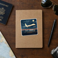 Thumbnail for Boeing 747-200F - 3D + Name - Square Sticker - Notebook