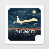Thumbnail for Boeing 747-200F - 3D - Square Sticker - Peel