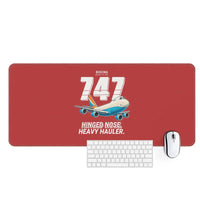 Thumbnail for Boeing 747-200F - Cartoon - Desk Mat - Red