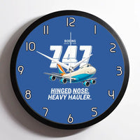 Thumbnail for Boeing 747-200F - Cartoon - Framed - Blue