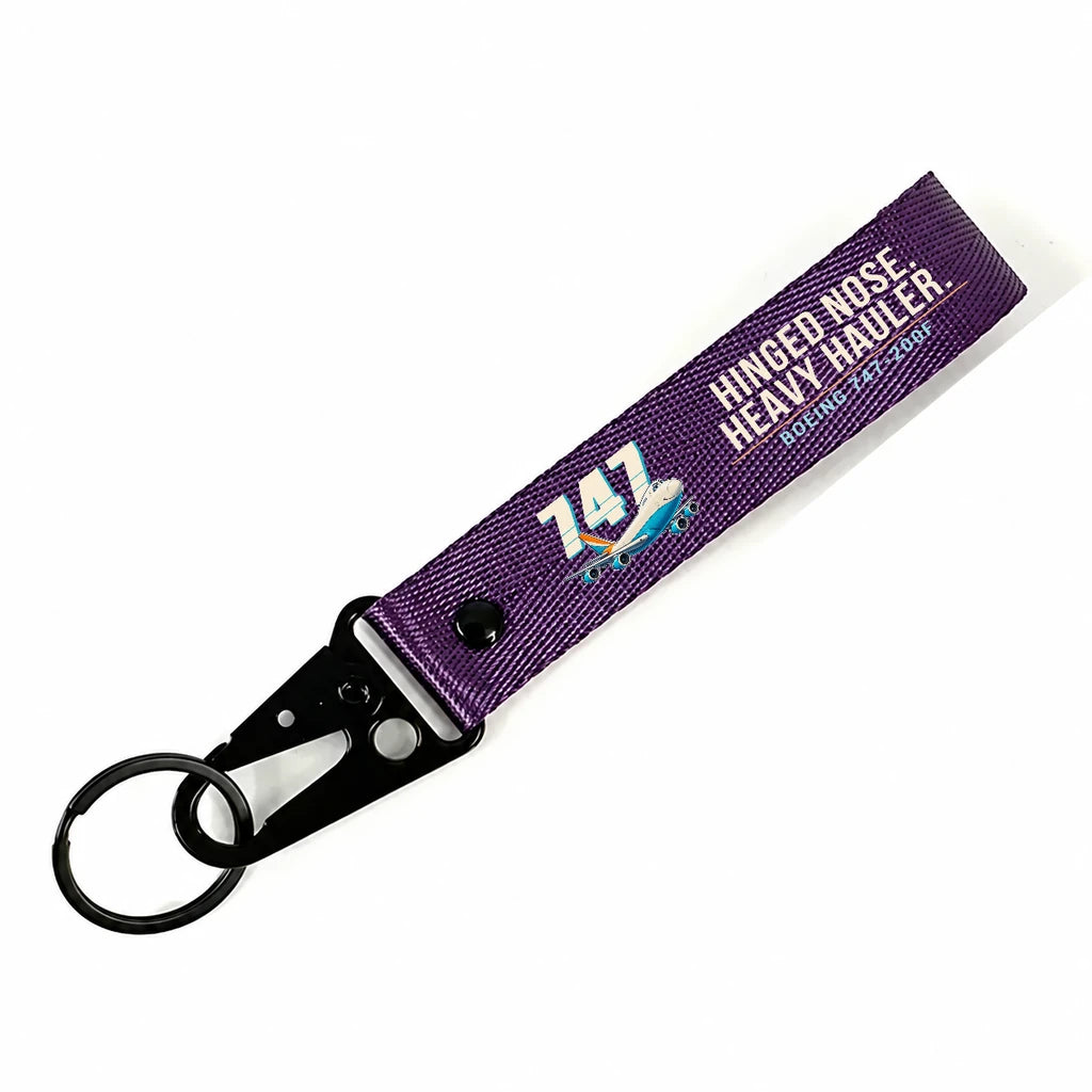 Boeing 747-200F Hawk-Shaped Key Chains - Purple - Cartoon