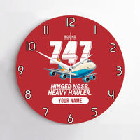 Thumbnail for Boeing 747-200F - Cartoon + Name - No Frame - Red