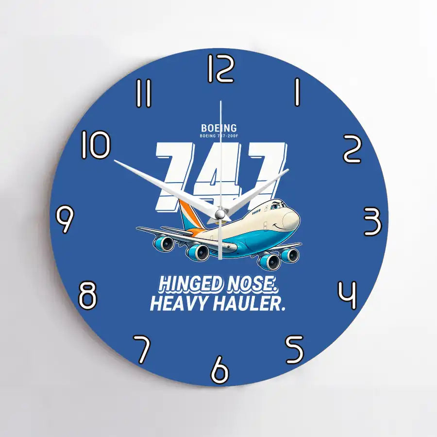 Boeing 747-200F - Cartoon - No Frame - Blue