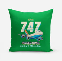 Thumbnail for Boeing 747-200F - Cartoon - Pillow - Green