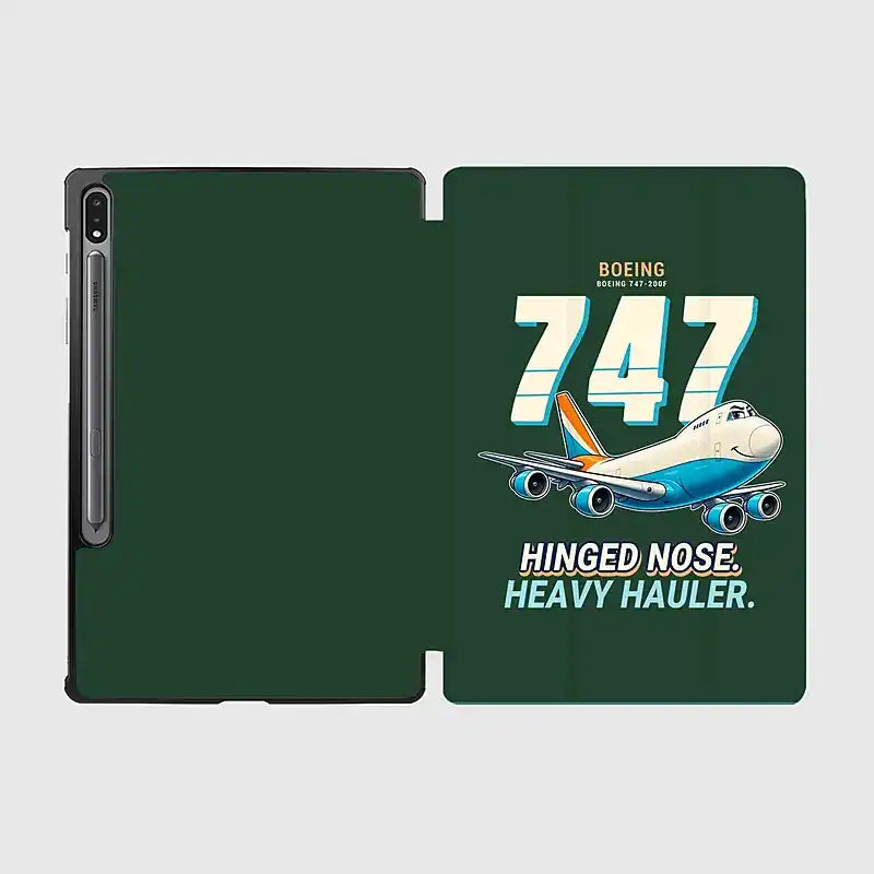 Boeing 747-200F - Cartoon - Samsung Tablet - Dark Green