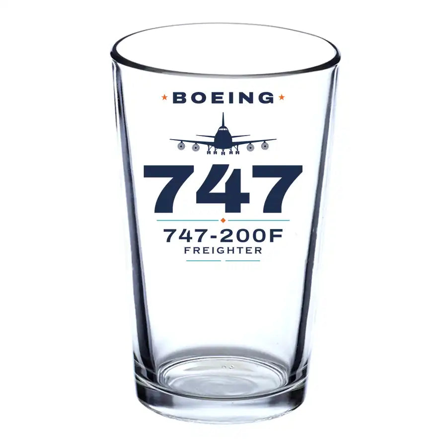 Boeing 747-200F - Heritage - Beer & Water Glass