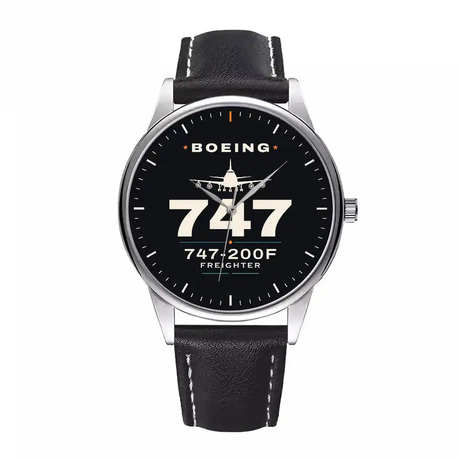 Boeing 747-200F - Heritage - Leather Strap - Black Leather Strap