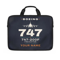 Thumbnail for Boeing 747-200F - Heritage + Name - Laptop Bag