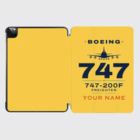 Thumbnail for Boeing 747-200F - Heritage + Name - iPad Case - Yellow