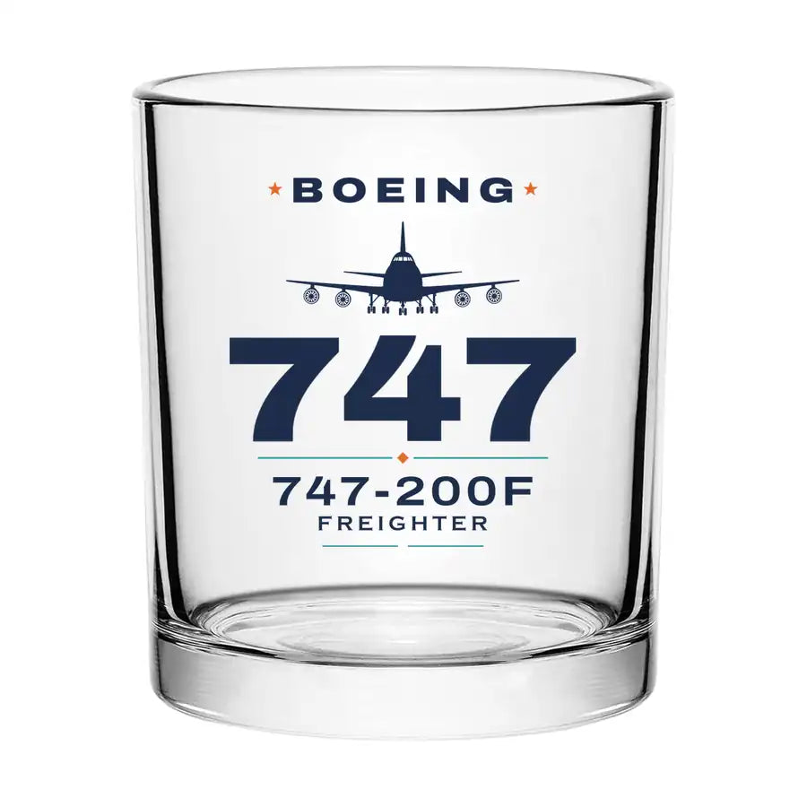 Boeing 747-200F - Heritage - Special Whiskey Glass