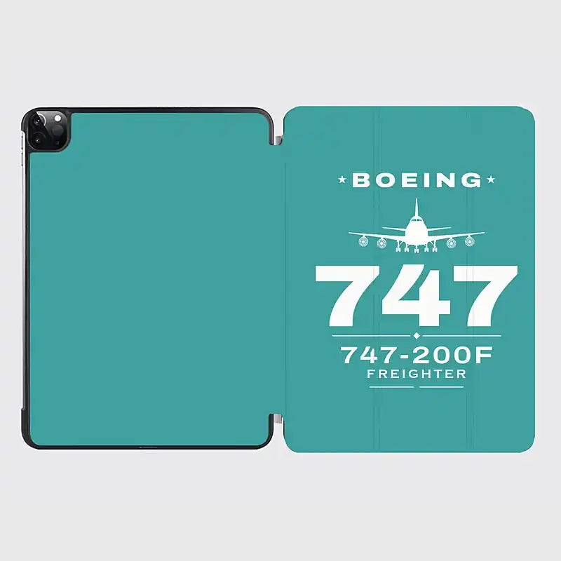 Boeing 747-200F - Heritage - iPad Case - Turquoise
