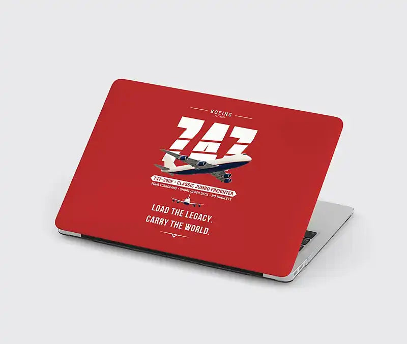 Boeing 747-200F - Original - MacBook Case - Red