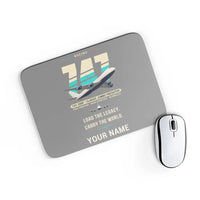 Thumbnail for Boeing 747-200F - Original + Name - Mouse Pad - Gray