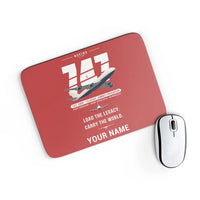 Thumbnail for Boeing 747-200F - Original + Name - Mouse Pad - Red