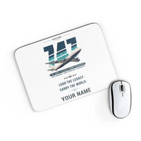 Thumbnail for Boeing 747-200F - Original + Name - Mouse Pad - White