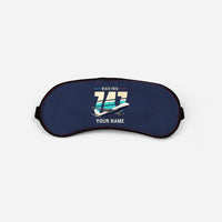 Thumbnail for Boeing 747-200F - Original + Name - Sleep Mask - Navy Blue