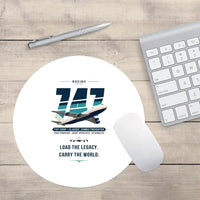 Thumbnail for Boeing 747-200F - Original - Round Mouse Pad - White