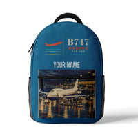 Thumbnail for Boeing 747-400 - 3D Backpack - Light Blue + Name