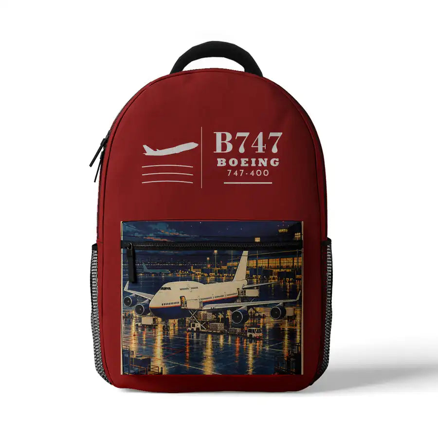 Boeing 747-400 - 3D Backpack - Red