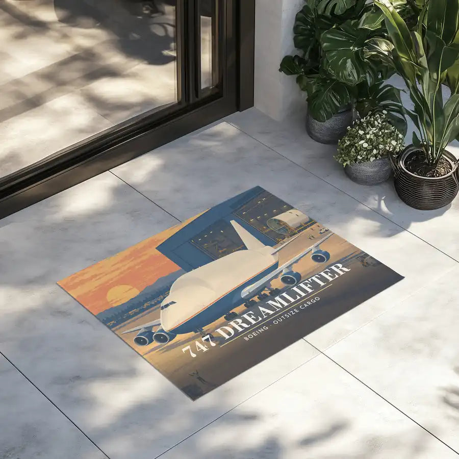 Boeing 747-400 Dreamlifter - 3D - Door Mat