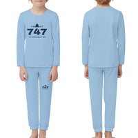 Thumbnail for Boeing 747-400 Dreamlifter - Children Pajamas - Heritage Chest - Light Blue