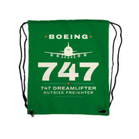 Thumbnail for Boeing 747-400 Dreamlifter - Drawstring Bag - Heritage - Green