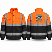 Thumbnail for Boeing 747-400 Dreamlifter Reflective Winter Jackets - Poster - Orange & Navy