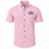Thumbnail for Boeing 747-400 Dreamlifter - Short Sleeve Shirt - Heritage - Pink
