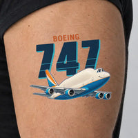 Thumbnail for Boeing 747-400 Dreamlifter - Tattoo - Cartoon - Man