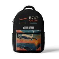 Thumbnail for Boeing 747-400F - 3D Backpack - Black + Name