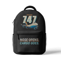 Thumbnail for Boeing 747-400F - 3D Backpack - Cartoon - Gray
