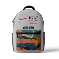 Thumbnail for Boeing 747-400F - 3D Backpack - White + Name